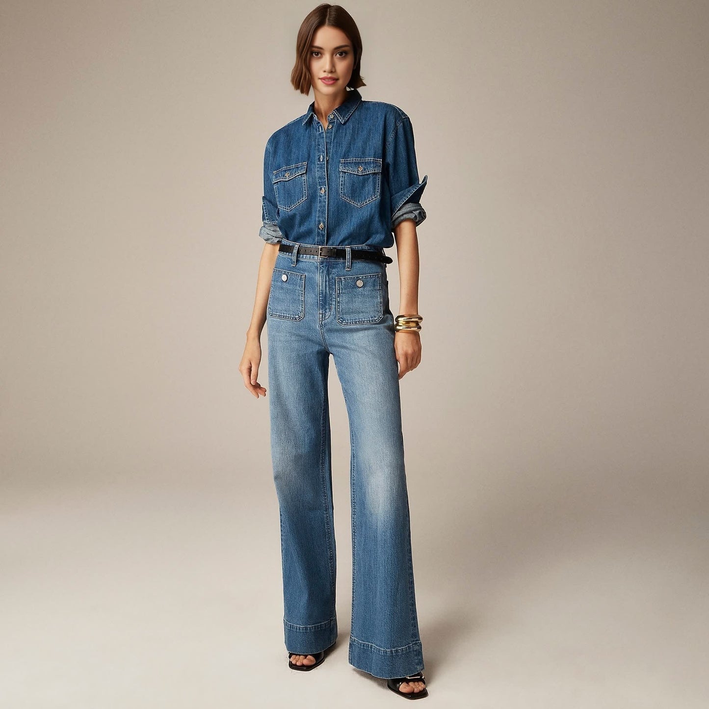 Last Day 50% OFF🔥Tummy Control Sailor Wide Leg Trouser (Buy 2 Free Shipping)