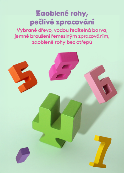 Dřevěné Vzdělávací Císelné Bloky