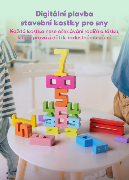 Dřevěné Vzdělávací Císelné Bloky