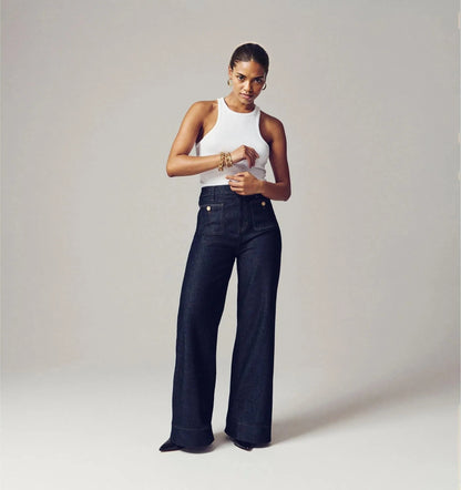 Last Day 50% OFF🔥Tummy Control Sailor Wide Leg Trouser (Buy 2 Free Shipping)