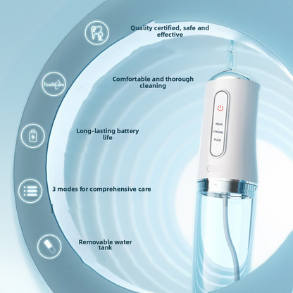 Get Dentist-Level Clean at Home | Water Flosser with 3 Smart Modes & Long Battery Life – Limited Discount!