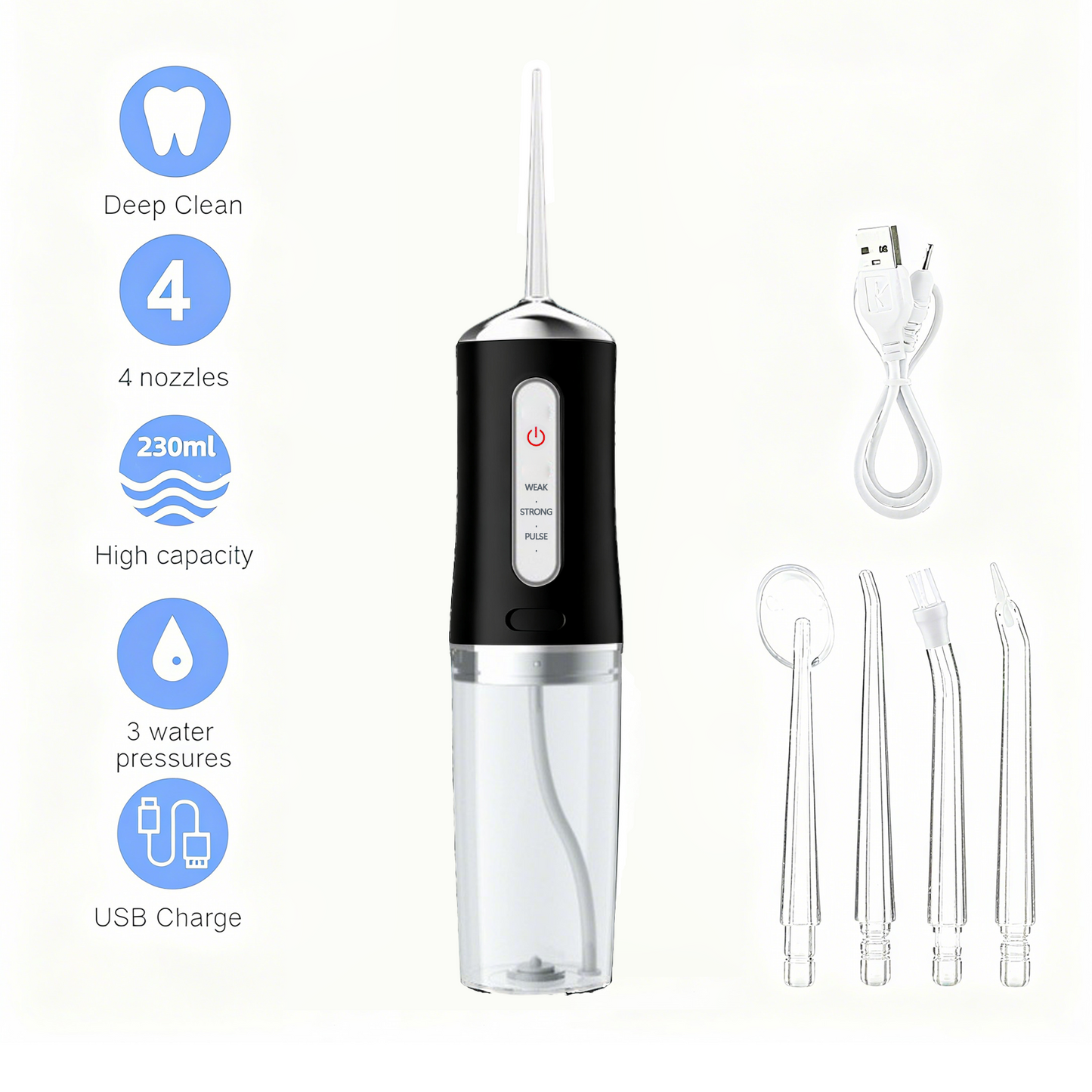 Get Dentist-Level Clean at Home | Water Flosser with 3 Smart Modes & Long Battery Life – Limited Discount!