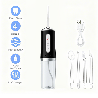 Get Dentist-Level Clean at Home | Water Flosser with 3 Smart Modes & Long Battery Life – Limited Discount!