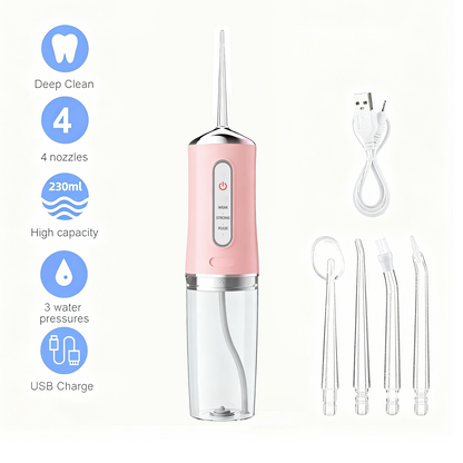 Get Dentist-Level Clean at Home | Water Flosser with 3 Smart Modes & Long Battery Life – Limited Discount!