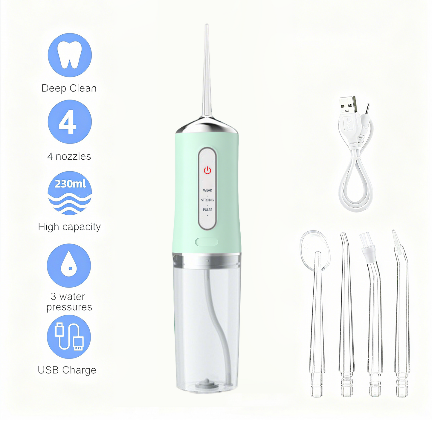 Get Dentist-Level Clean at Home | Water Flosser with 3 Smart Modes & Long Battery Life – Limited Discount!