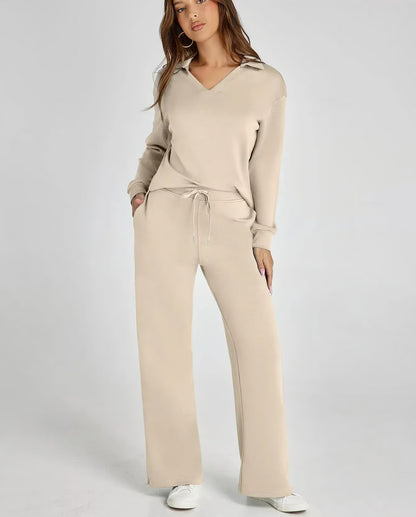 Women's Fall Transition 2-Piece Set - Breathable & Wrinkle Resistant Sweatsuits Sets