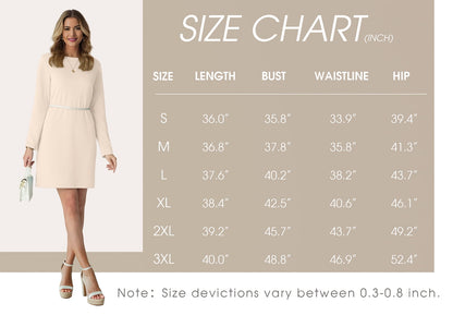 Women Casual Long Sleeve Dress Trendy Fall Fashion Cozy Travel Airport Outfits Haze Blue XL