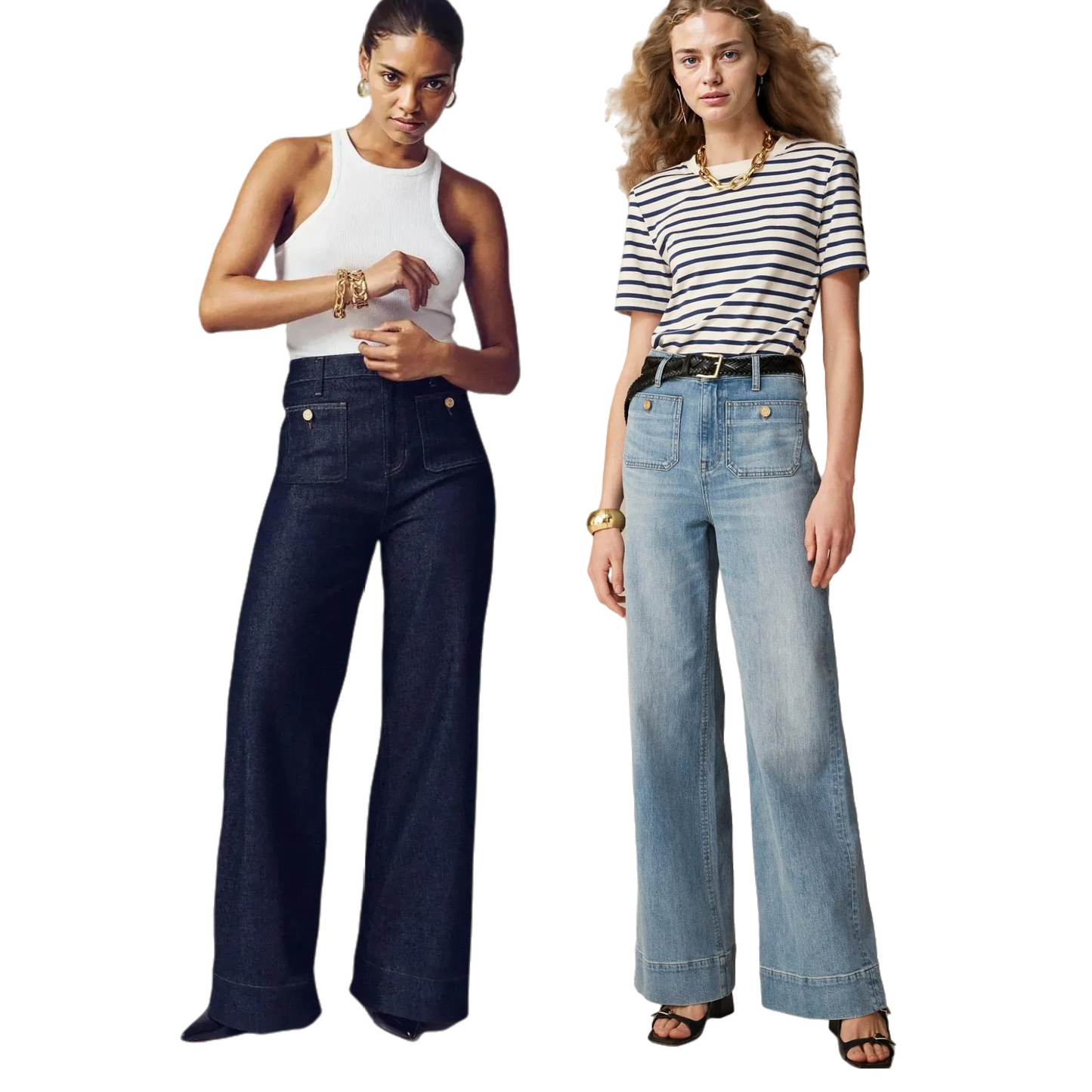 Last Day 50% OFF🔥Tummy Control Sailor Wide Leg Trouser (Buy 2 Free Shipping)