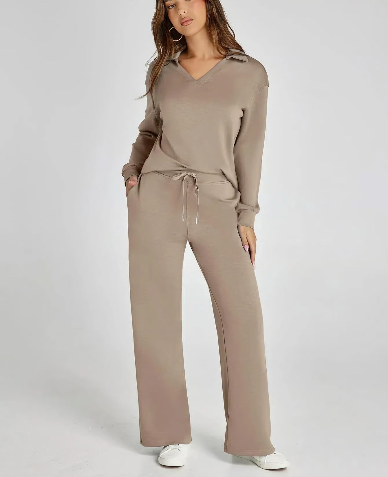 Women's Fall Transition 2-Piece Set - Breathable & Wrinkle Resistant Sweatsuits Sets