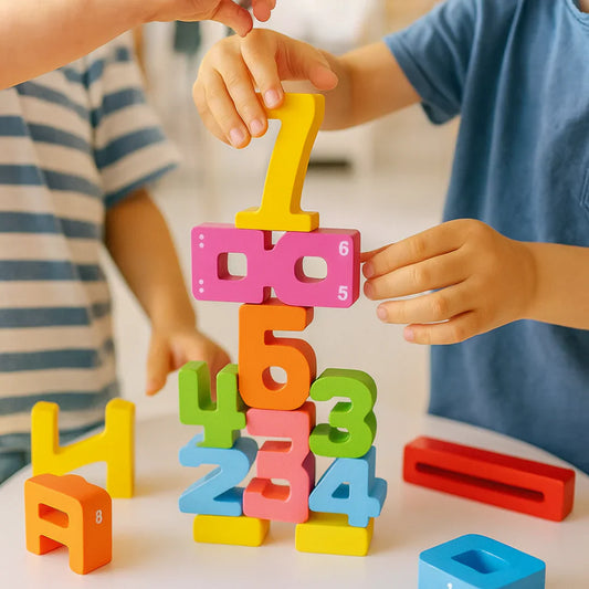 Dřevěné Vzdělávací Císelné Bloky