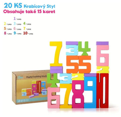 Dřevěné Vzdělávací Císelné Bloky