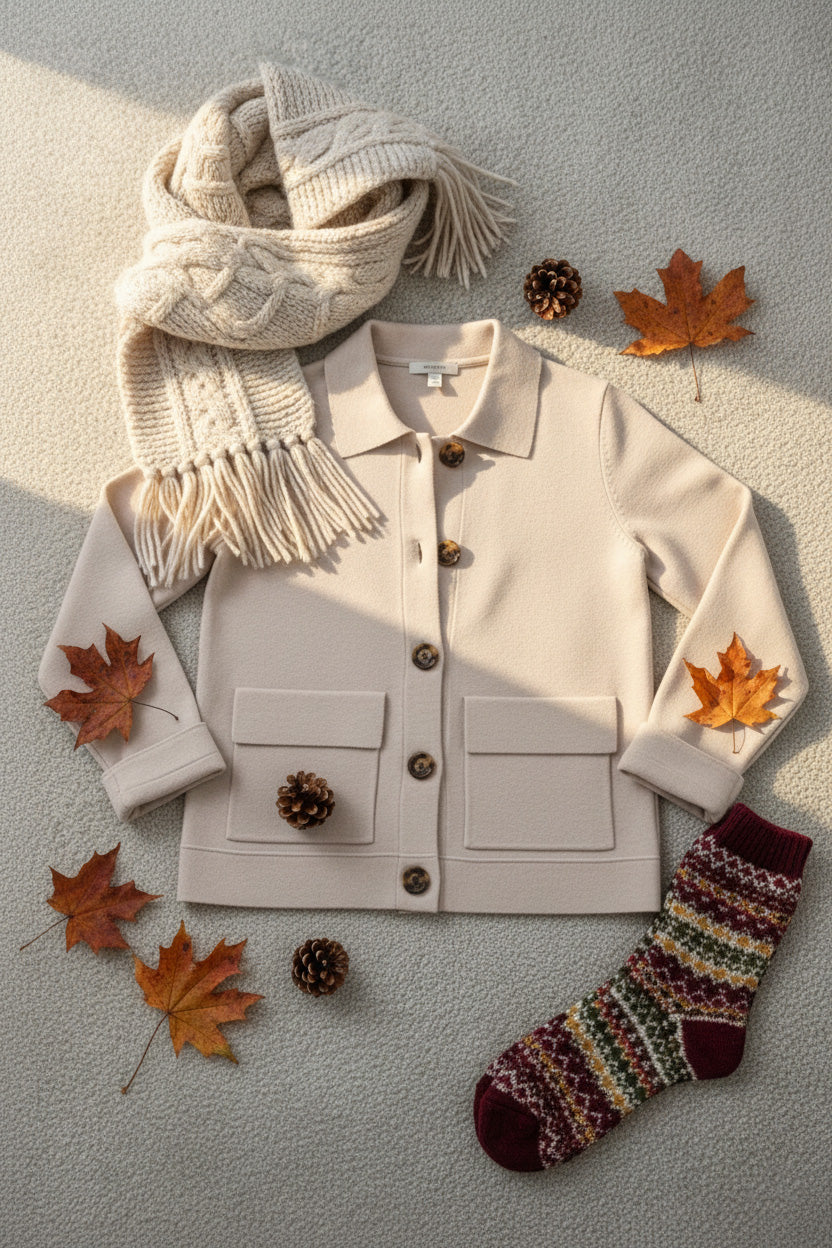 New Arrivals🔥 Casual Lapel Pocket Solid Color Jacket