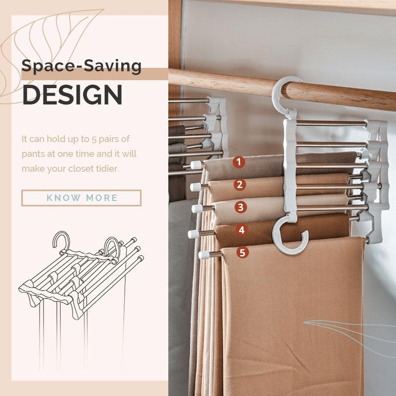 (🔥Hot Sale NOW- SAVE 49% OFF) Multifunctional Pants Rack