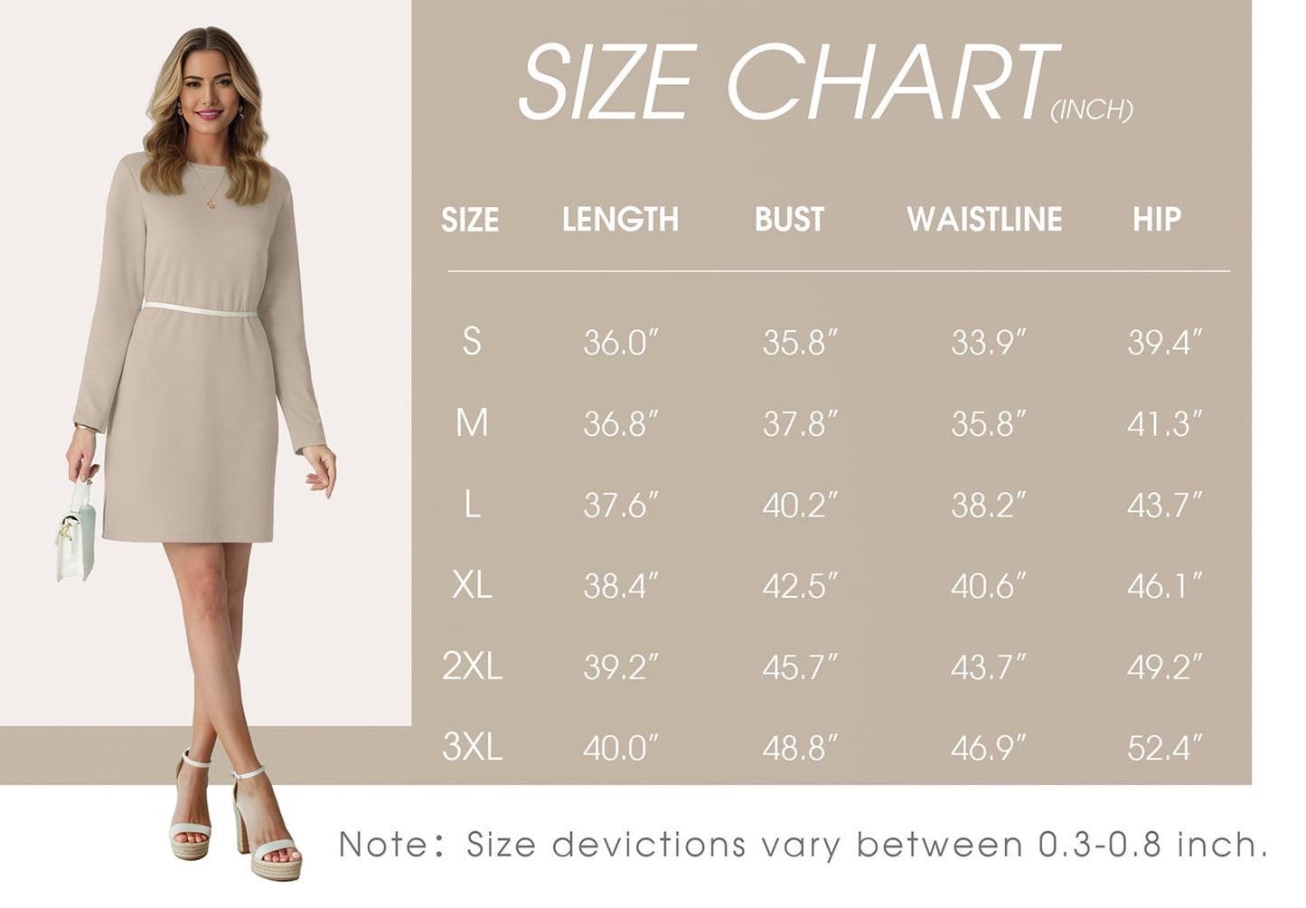 Women Casual Long Sleeve Dress Trendy Fall Fashion Cozy Travel Airport Outfits Haze Blue XL