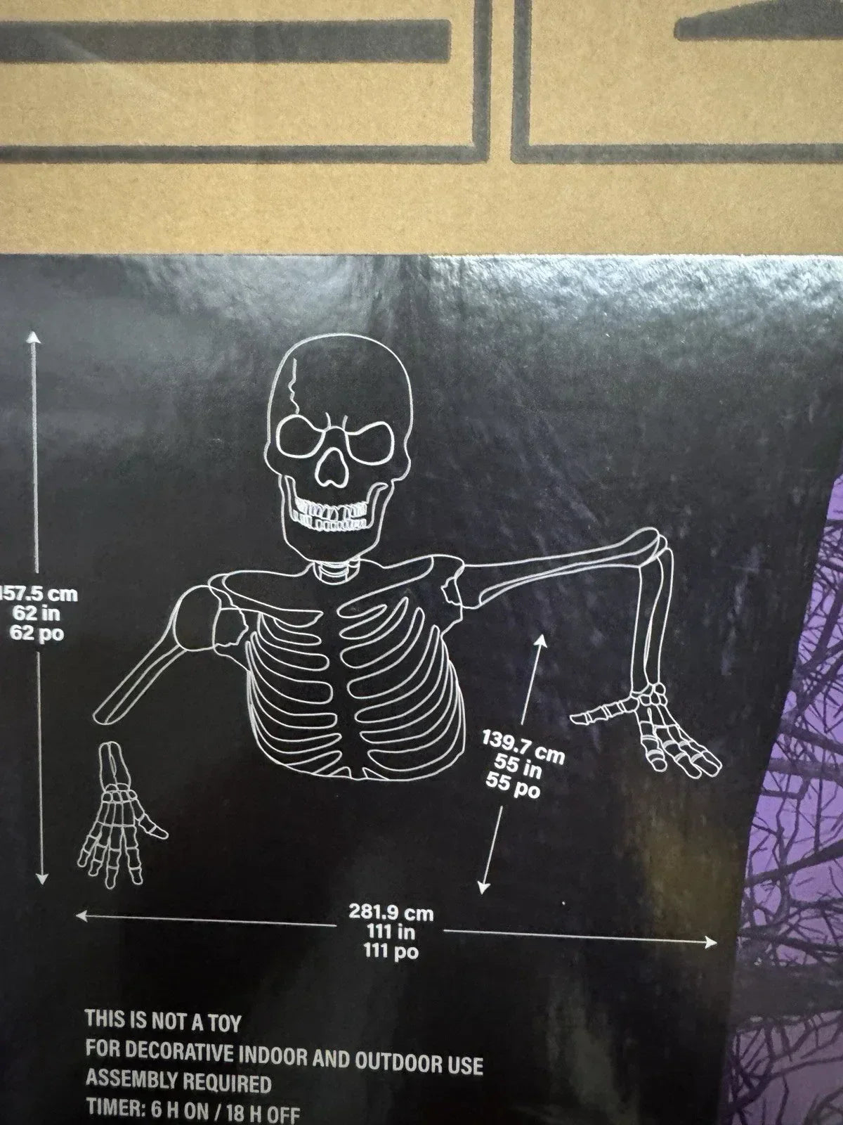 🎃 Giant Skeleton with Glowing Eyes & Eerie Sounds | Early Bird Halloween Sale