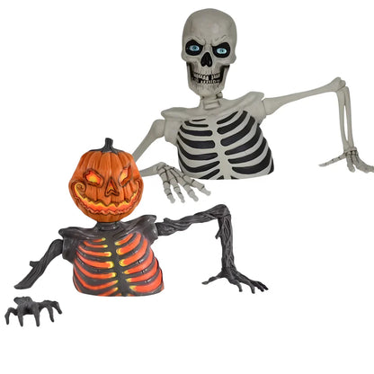 🎃 Giant Skeleton with Glowing Eyes & Eerie Sounds | Early Bird Halloween Sale