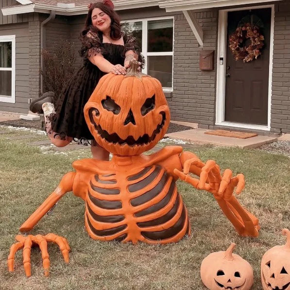 🎃 Giant Skeleton with Glowing Eyes & Eerie Sounds | Early Bird Halloween Sale