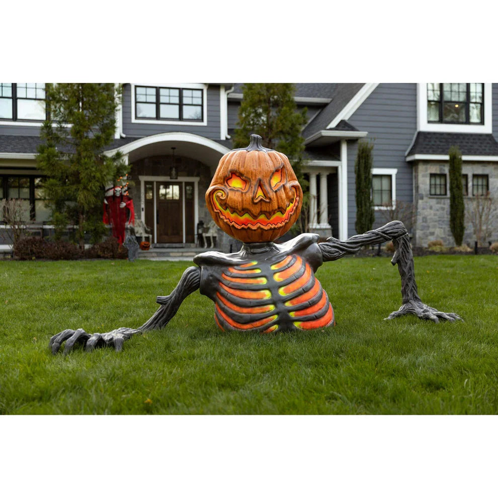 🎃 Giant Skeleton with Glowing Eyes & Eerie Sounds | Early Bird Halloween Sale
