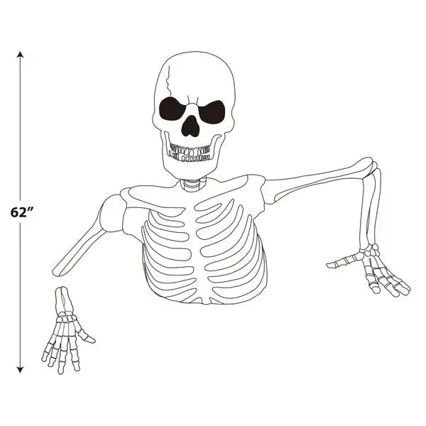 🎃 Giant Skeleton with Glowing Eyes & Eerie Sounds | Early Bird Halloween Sale