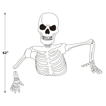 🎃 Giant Skeleton with Glowing Eyes & Eerie Sounds | Early Bird Halloween Sale