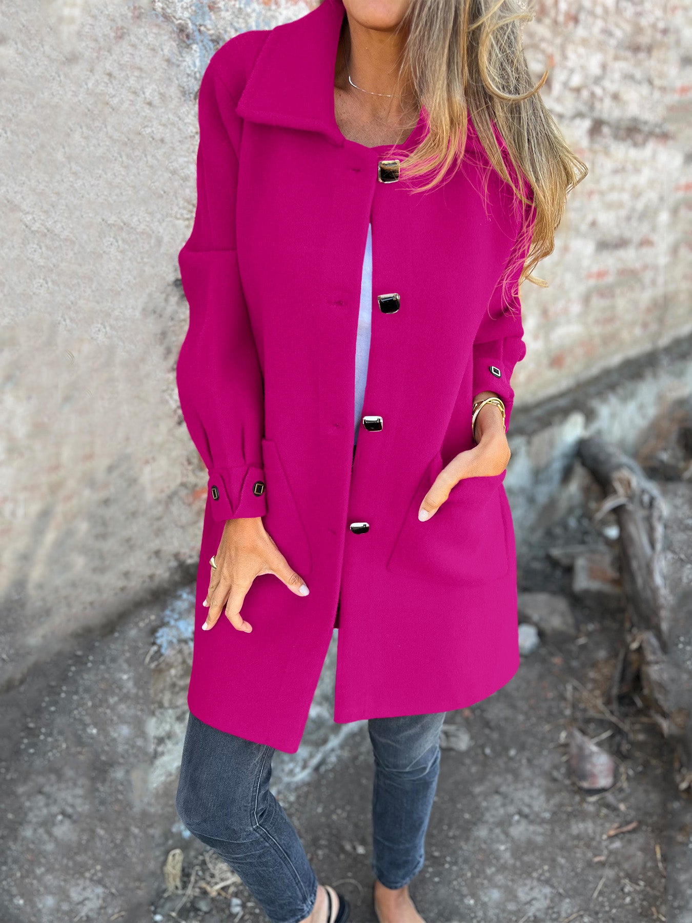 CLEARANCE SALE🔥 Women's Casual Lapel Fleece Jacket