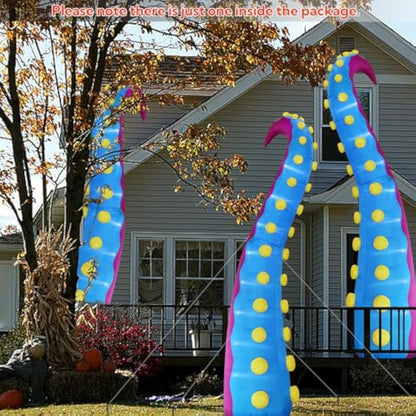 Juegoal 1 PCS Halloween Decorations 11.5FT Tall Inflatable Lighted Giant Octopus Tentacle